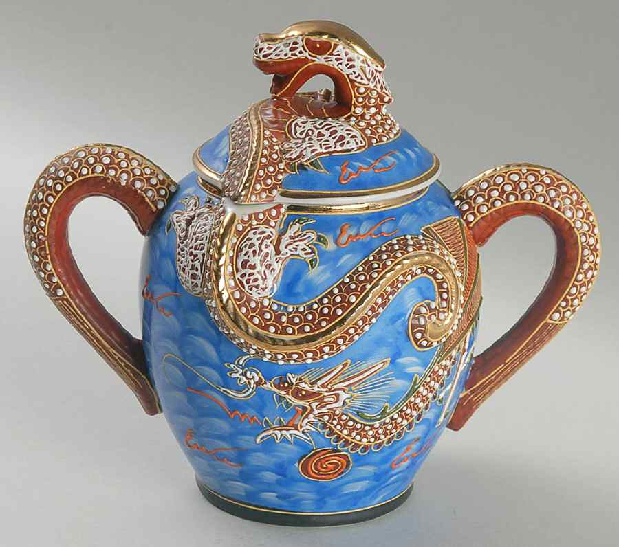 KUT293 Sugar Bowl & Lid by Kutani-1