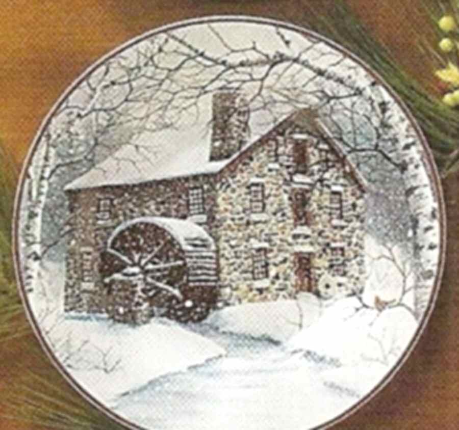 Country Homecoming Dessert/Pie Plate by Kathy Glasnap-1