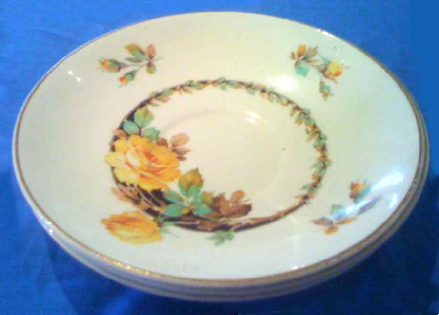Kent Yellow Roses Saucer by Wedgwood-1