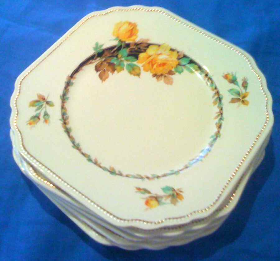 Kent Yellow Roses Luncheon Plate by Wedgwood-1