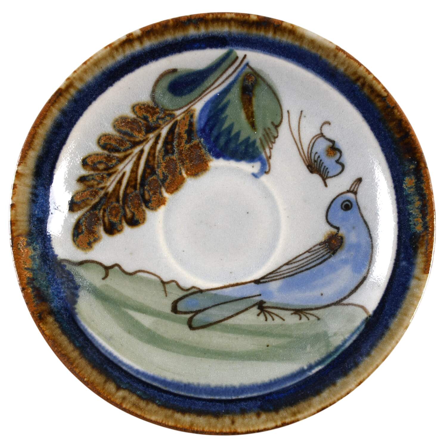 KE13 Saucer for Flat Cup by Ken Edwards Pottery-1