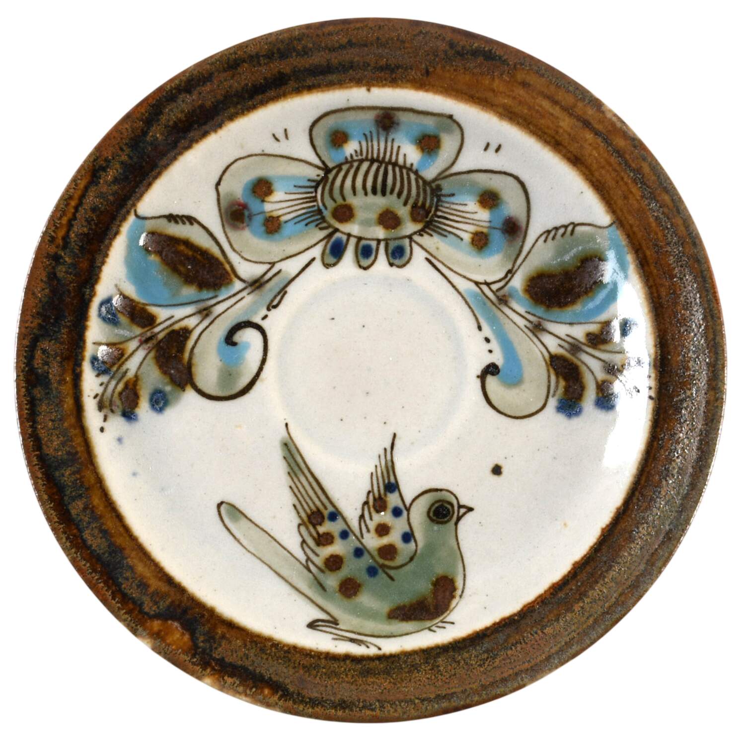 KE13 Saucer for Flat Cup by Ken Edwards Pottery-1