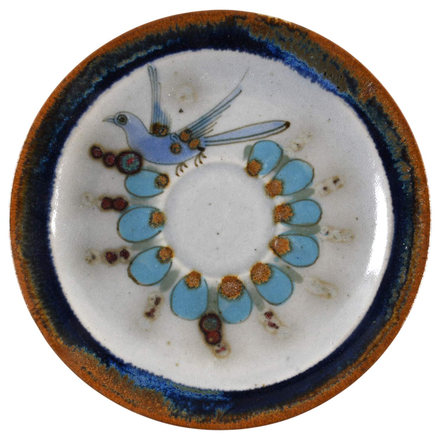 KE13 Saucer for Flat Cup by Ken Edwards Pottery-1