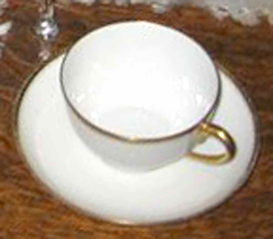 26107 Flat Cup & Saucer Set by KPM-1