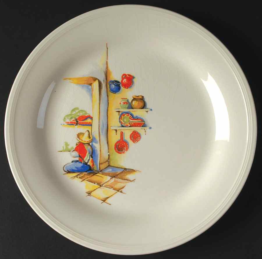 Tia Juana Luncheon Plate by Edwin Knowles-1