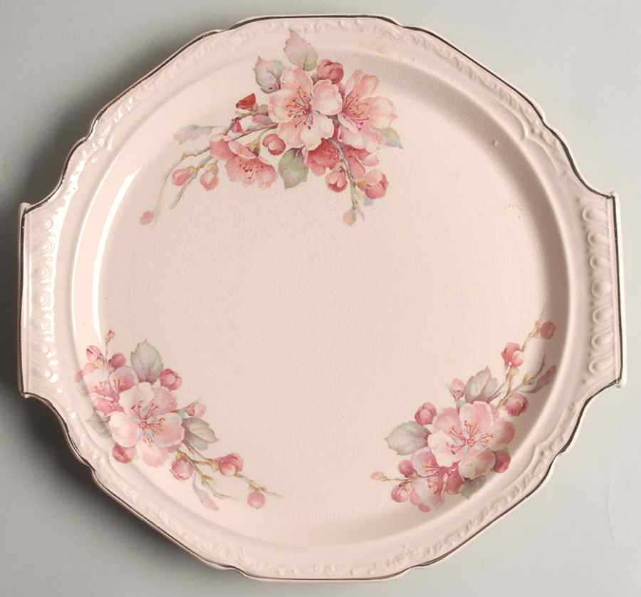 KNO1068 Handled Cake Plate by Edwin Knowles-1