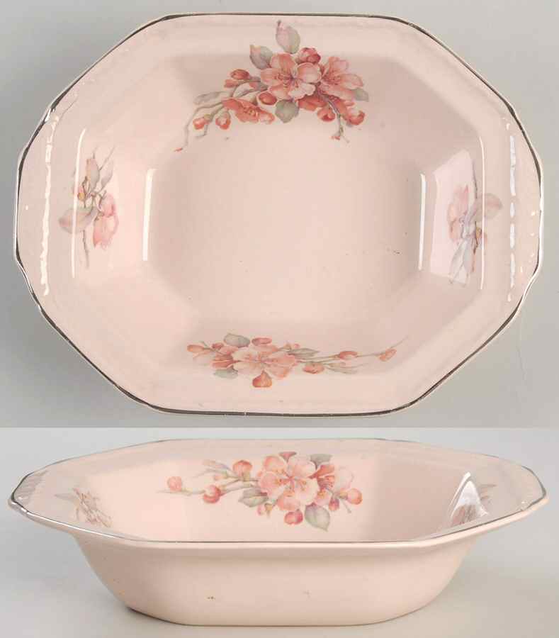 KNO1068 9" Oval Vegetable Bowl by Edwin Knowles-1