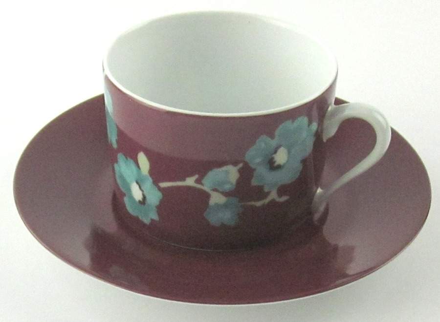 Bangalore Flat Demitasse Cup & Saucer Set by Kenzo-1