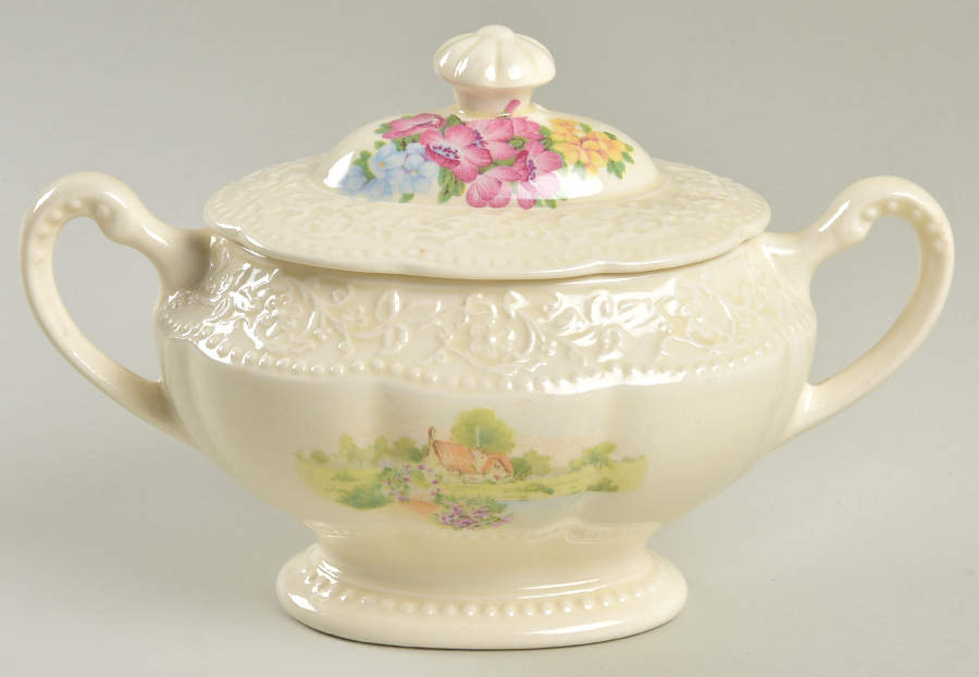 KNO1078 Sugar Bowl & Lid by Edwin Knowles-1
