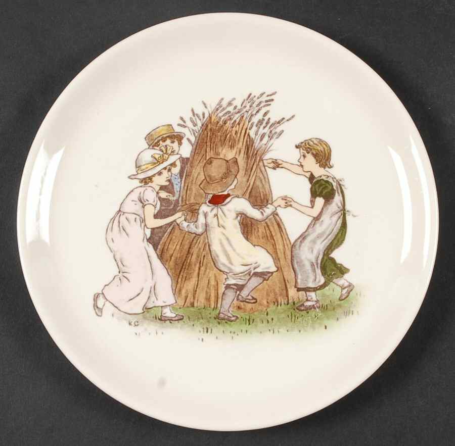 Almanack Dessert/Pie Plate by Kate Greenaway-1