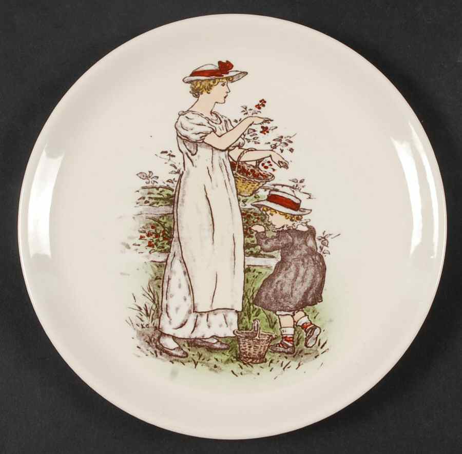 Almanack Dessert/Pie Plate by Kate Greenaway-1