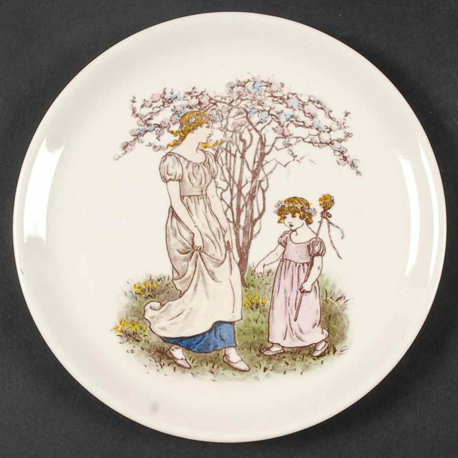 Almanack Dessert/Pie Plate by Kate Greenaway-1