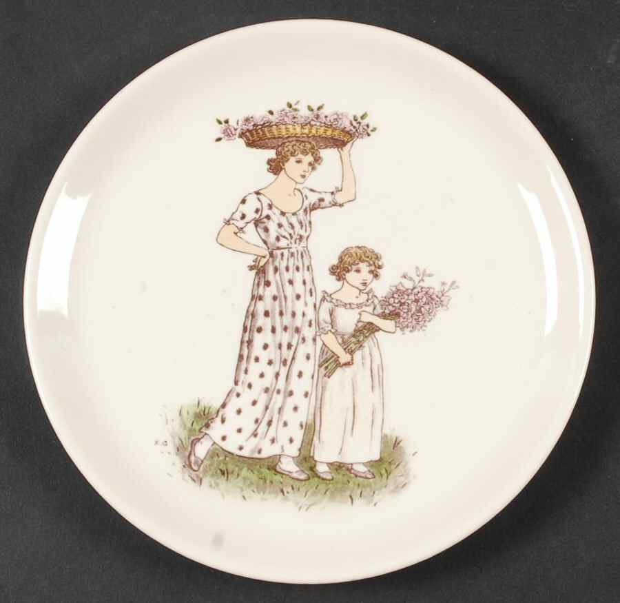 Almanack Dessert/Pie Plate by Kate Greenaway-1