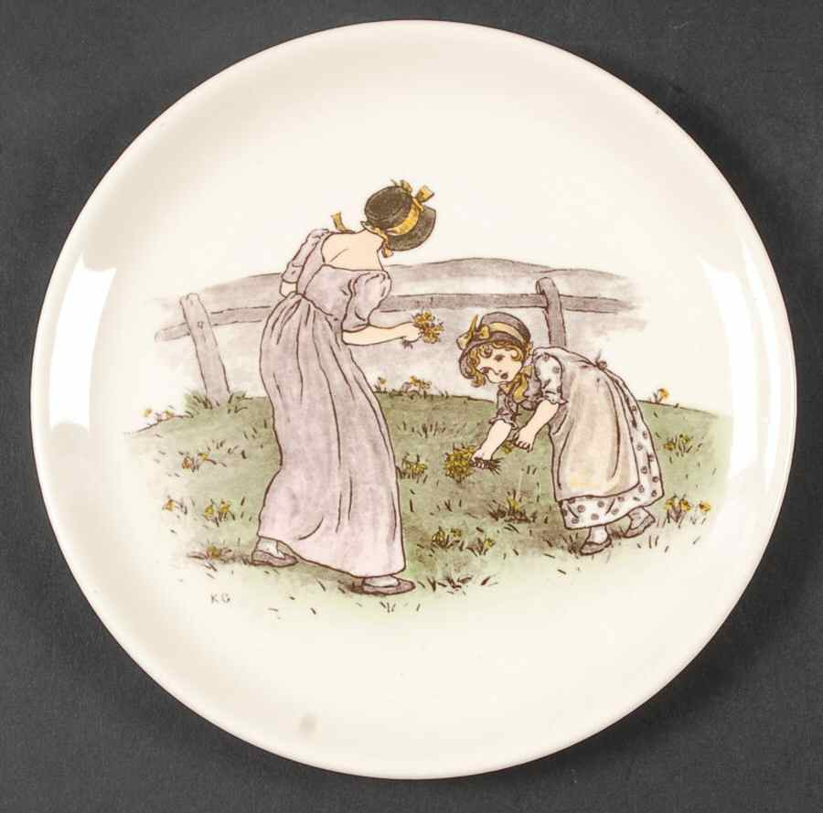 Almanack Dessert/Pie Plate by Kate Greenaway-1