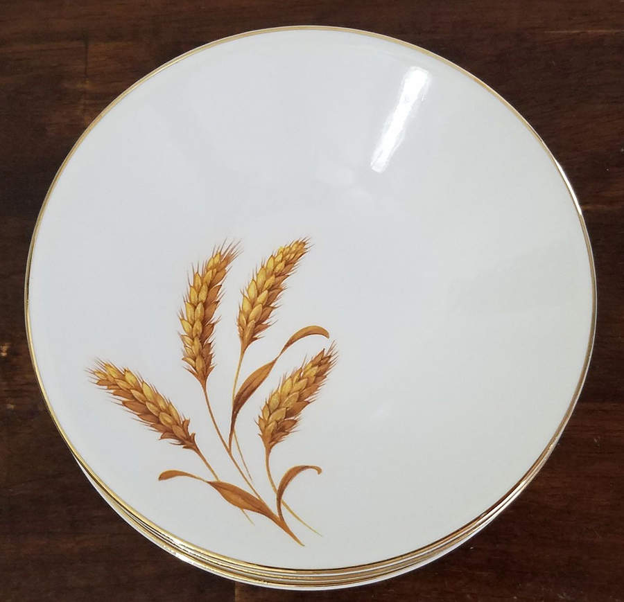 Gold Harvest Bread & Butter Plate by Edwin Knowles-1