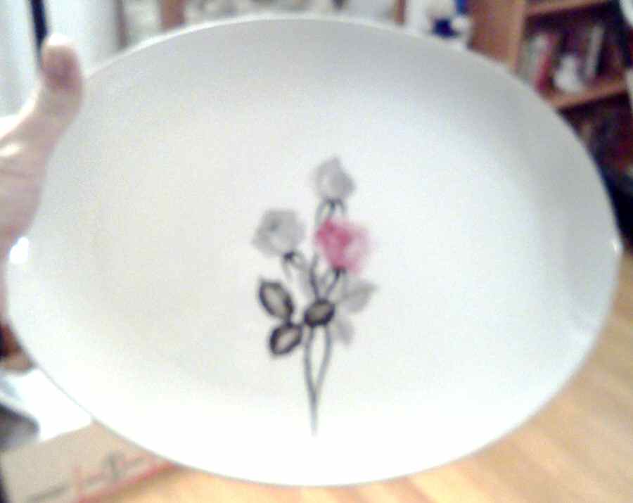 KUT312 14" Oval Serving Platter by Kutani-1