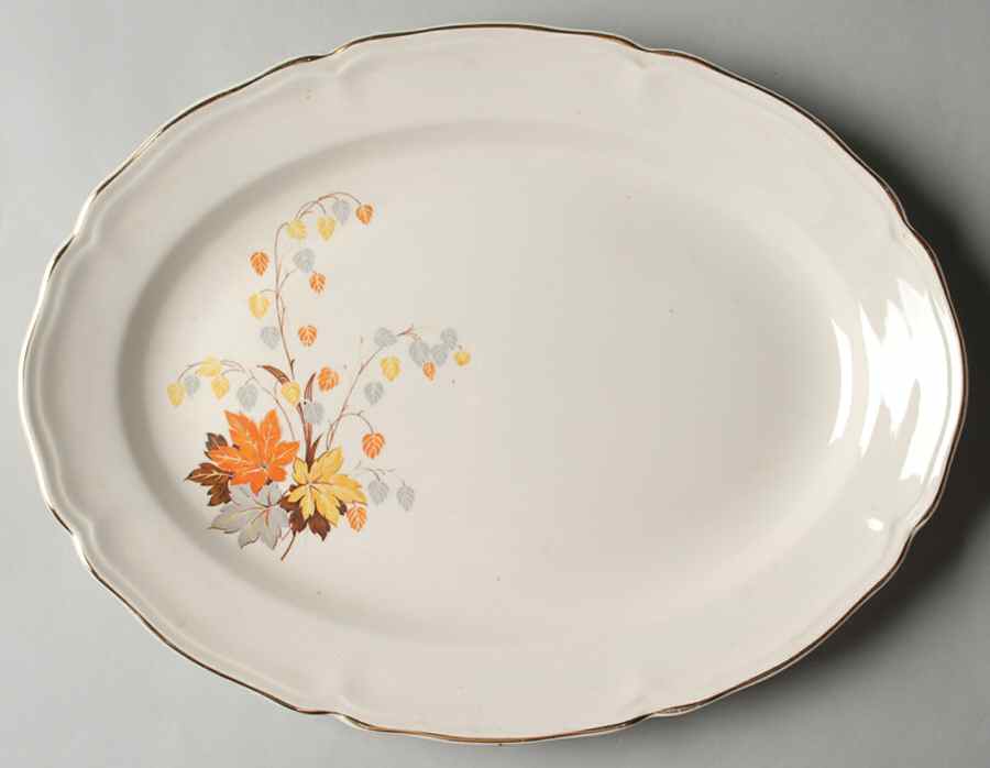 KNO1093 13" Oval Serving Platter by Edwin Knowles-1
