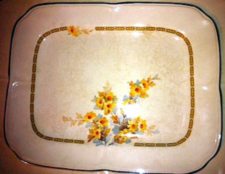 229-E11 13" Oval Serving Platter by Edwin Knowles-1