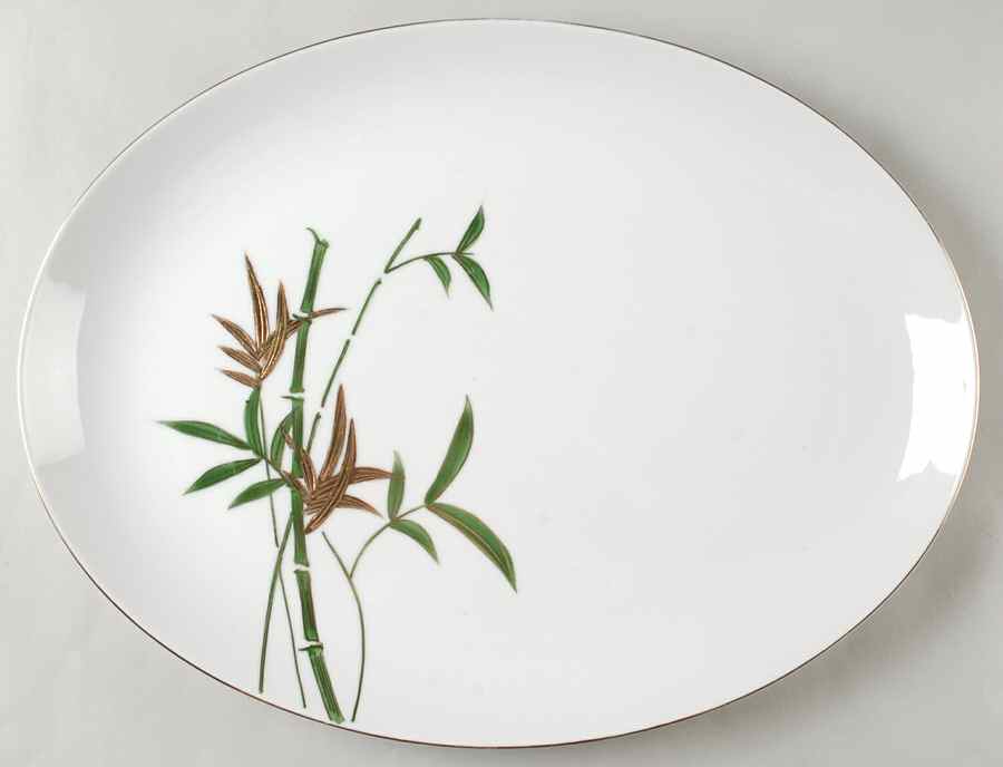 KUT325 16" Oval Serving Platter by Kutani-1