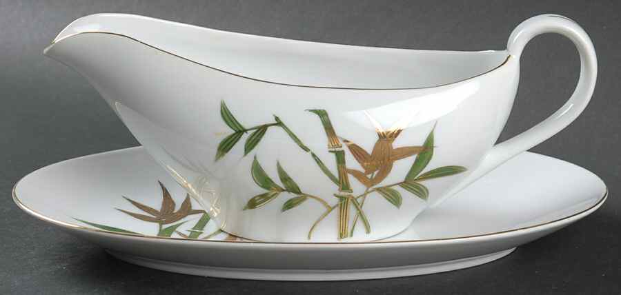KUT325 Gravy Boat & Underplate/Relish by Kutani-1