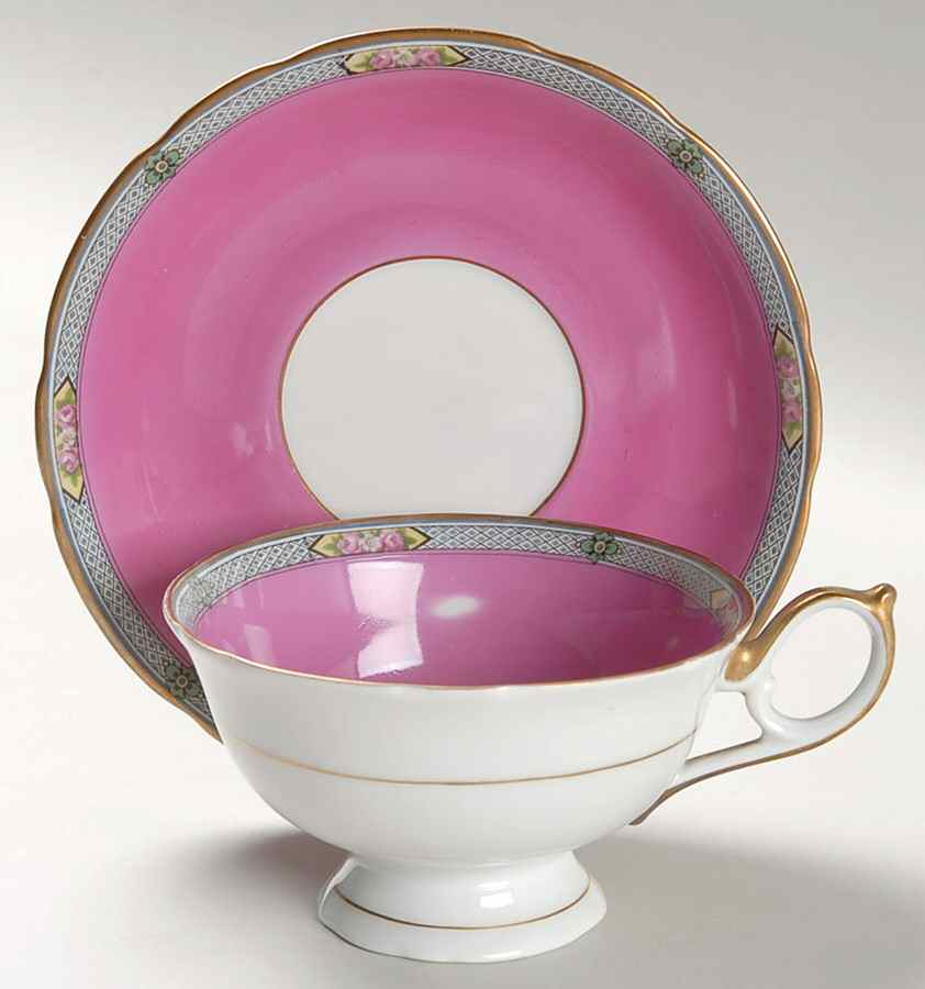 1879 Footed Cup & Saucer Set by Koenigszelt-1