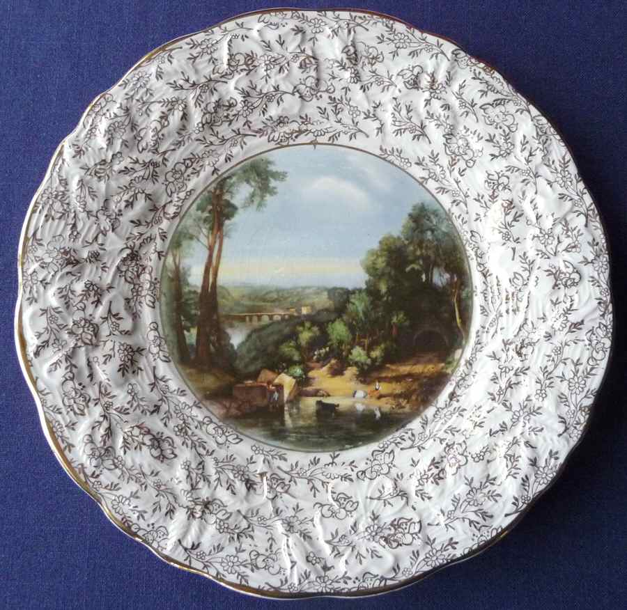 Crossing the Brook Dinner Plate by James Kent (England)-1