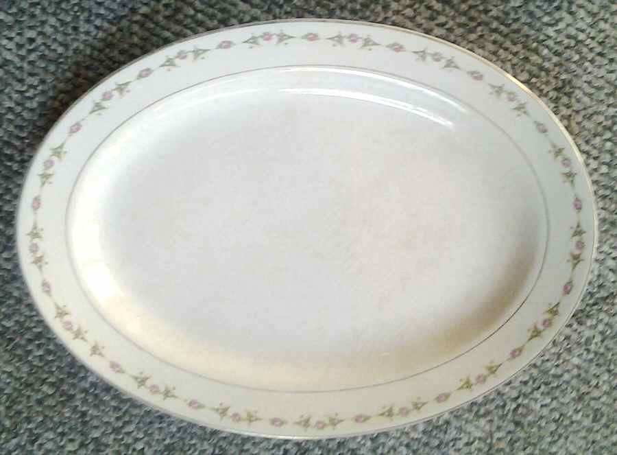 KTK197 12" Oval Serving Platter by Knowles, Taylor & Knowles-1