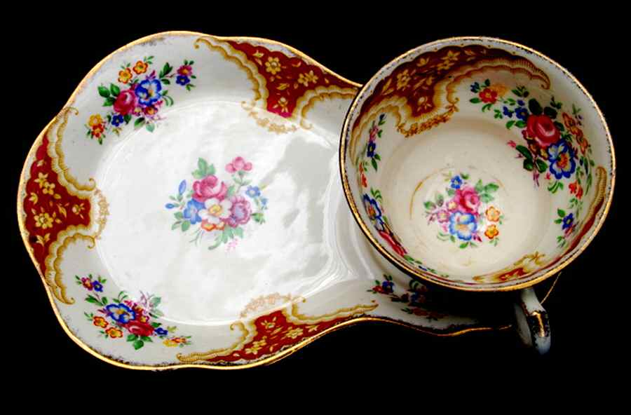 Gainsborough Snack Plate & Cup Set by James Kent (England)-1