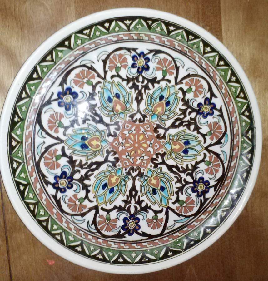 KUP2 12" Chop Plate (Round Platter) by Kutahya Pottery-1