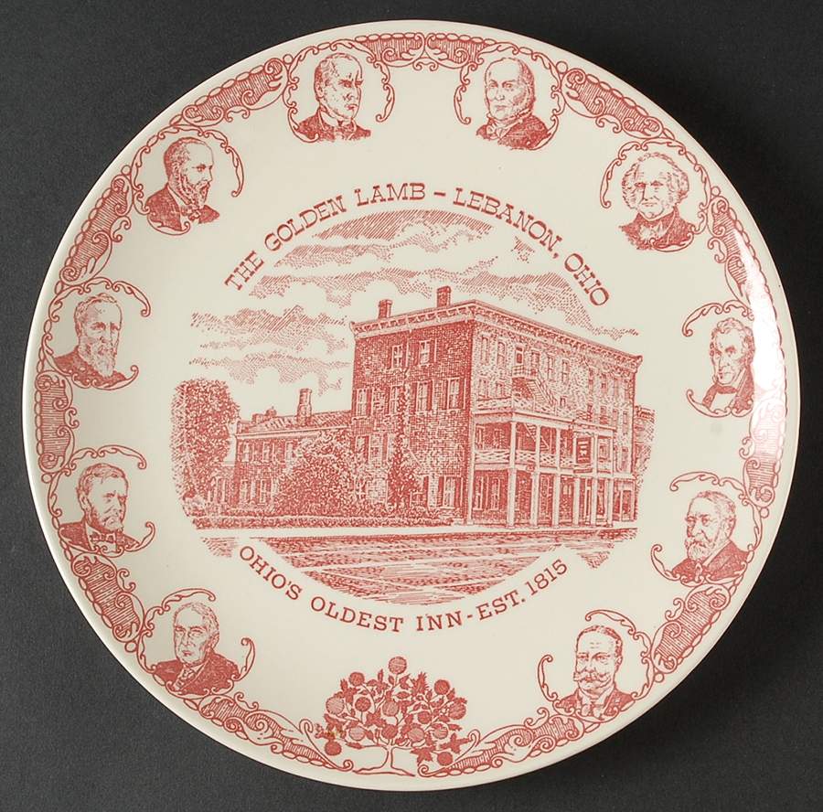 Golden Lamb, The Dinner Plate by Kettlesprings Kilns-1
