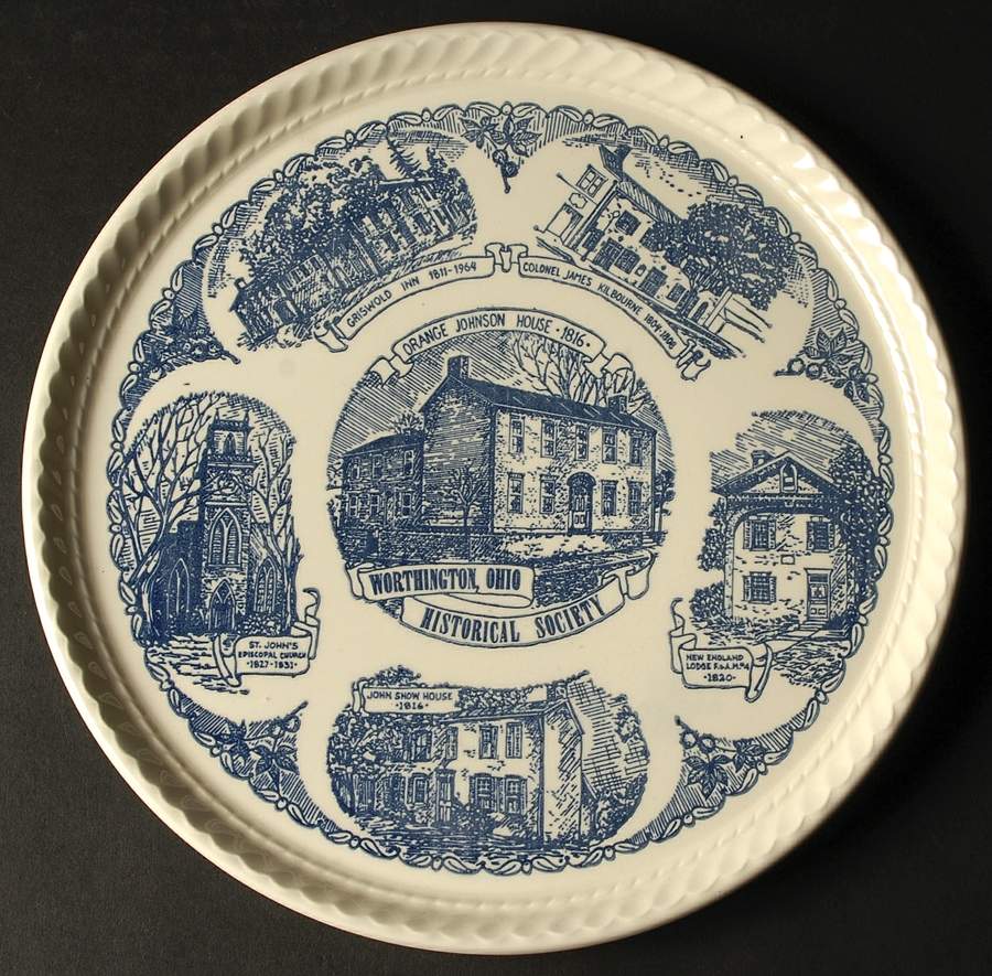 Worhington Ohio Cake Plate by Kettlesprings Kilns-1