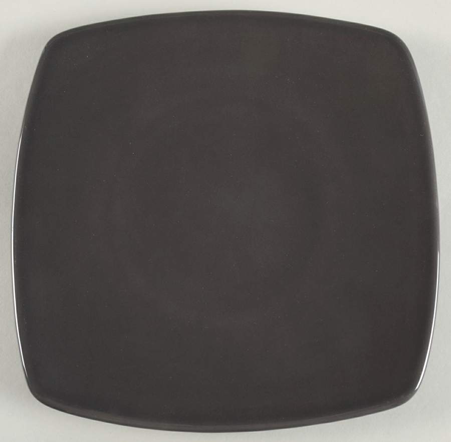 Solid Grey Square Salad Plate by Kenneth Cole Reaction-1