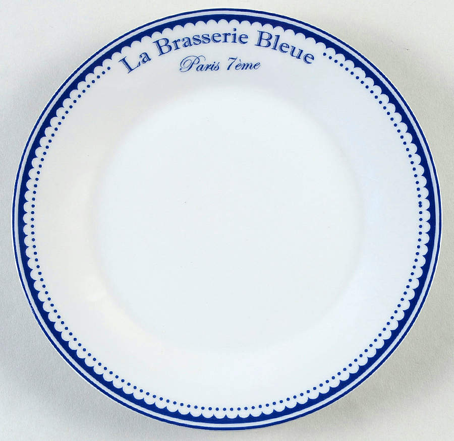 La Brasserie Bleue Salad/Dessert Plate by Kiss That Frog-1