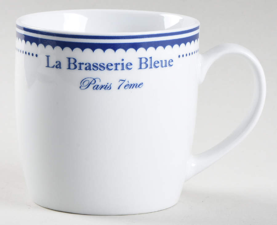 La Brasserie Bleue Mug by Kiss That Frog-1