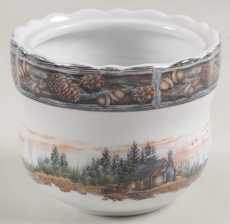 Hunting Lodge, The Sugar Bowl No Lid by Franklin Mint-1