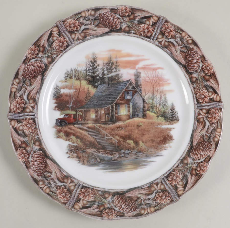 Hunting Lodge, The Salad Plate by Franklin Mint-1