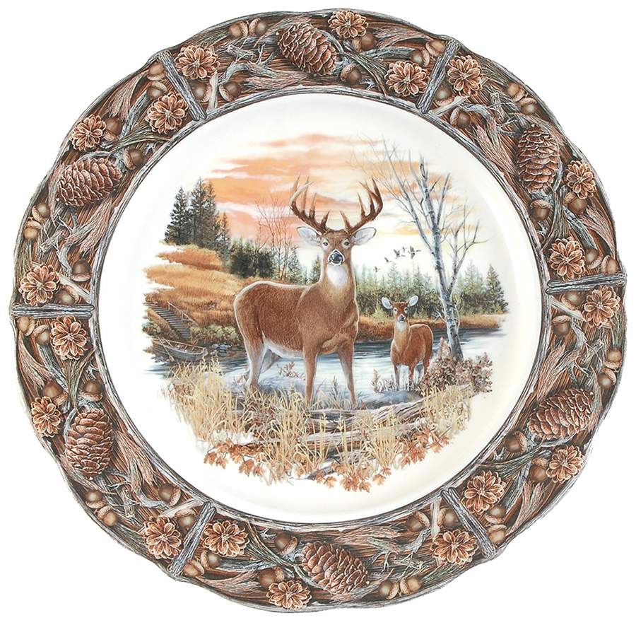Hunting Lodge, The Dinner Plate by Franklin Mint-1