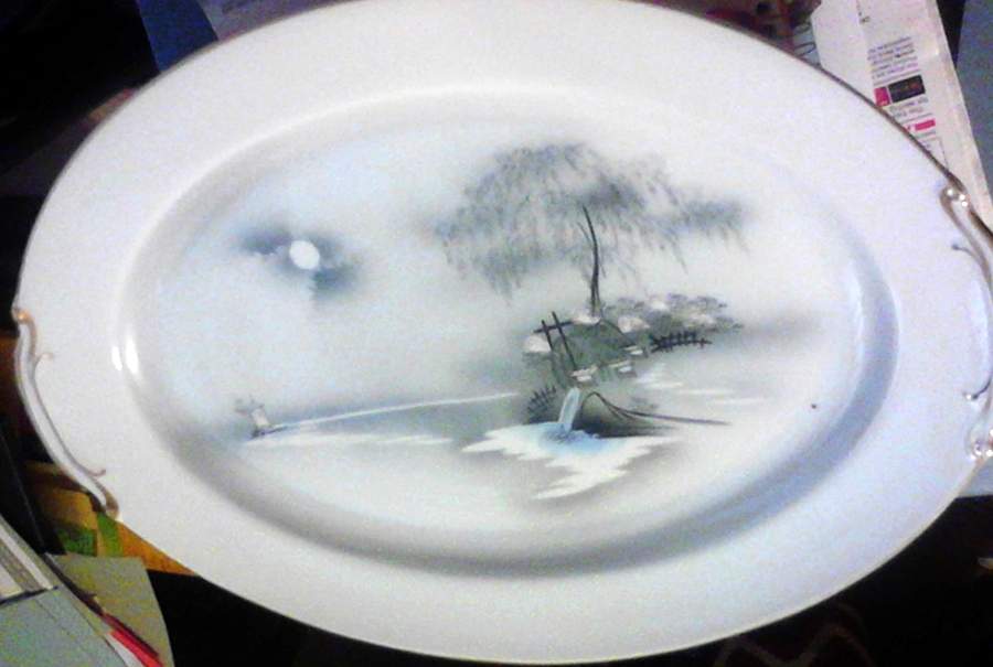 HYA30 16" Oval Serving Platter by Hayasi-1