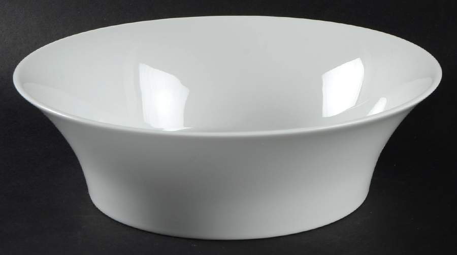 Berlin White 8" Salad Serving Bowl by KPM-1