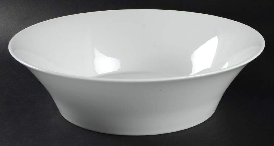 Berlin White 10" Large Salad Serving Bowl by KPM-1