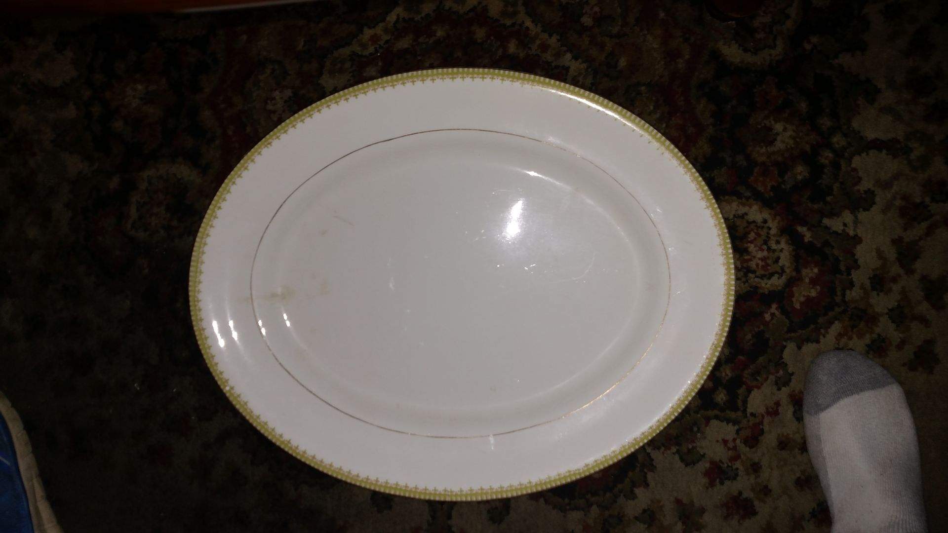 KTK219 12" Oval Serving Platter by Knowles, Taylor & Knowles-1