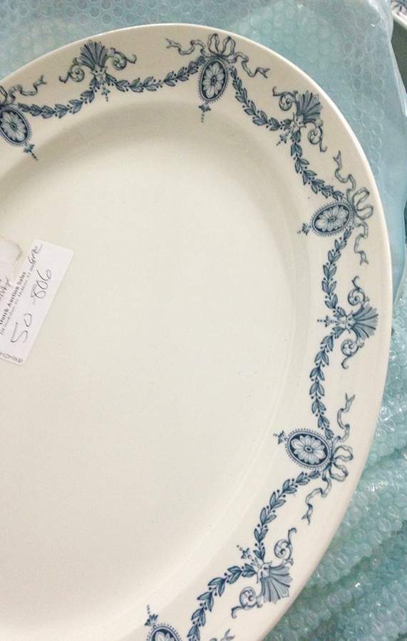 Clyde 14" Oval Serving Platter by Keeling & Co-1
