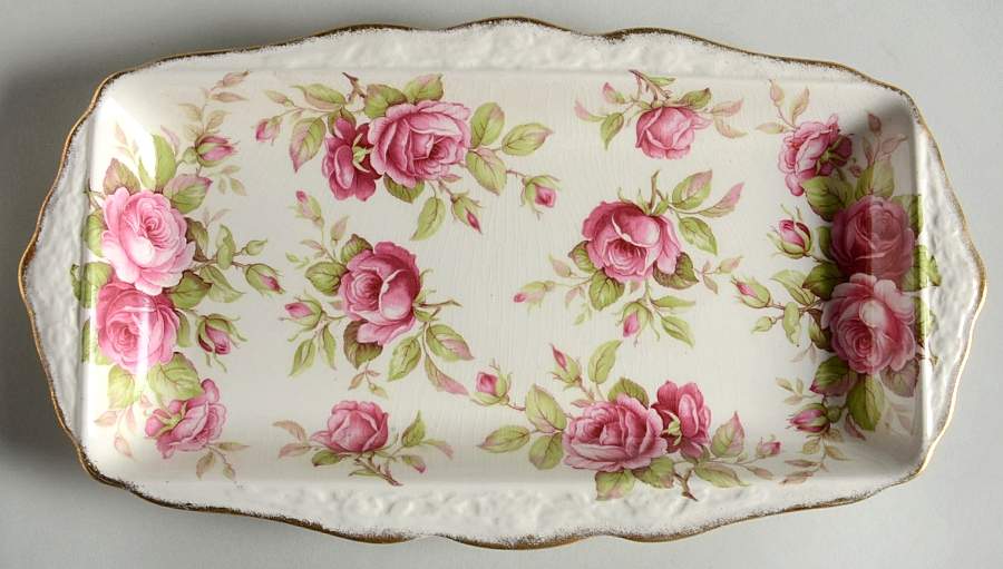 5203 Large Sandwich Tray by James Kent (England)-1