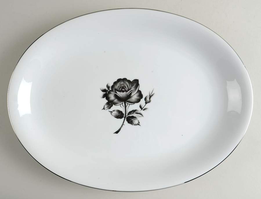 KUT388 16" Oval Serving Platter by Kutani-1