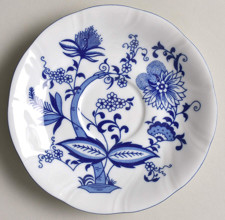 Blo1 (Swirled) Saucer by Korona (Poland)-1