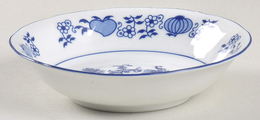 Blo1 (Swirled) Fruit/Dessert (Sauce) Bowl by Korona (Poland)-1