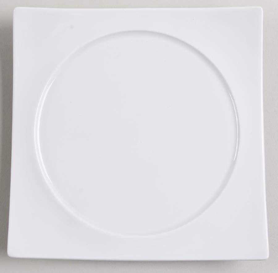 Urbino White Square Bread & Butter Plate by KPM-1