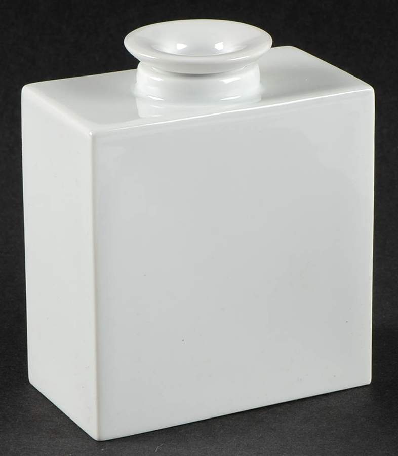 Urbino White Tea Jar & Lid by KPM-1