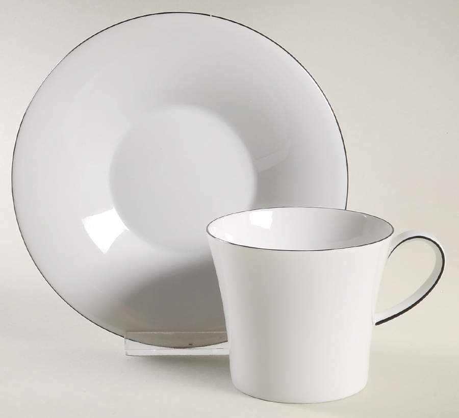 Berlin Canto Flat Cup & Saucer Set by KPM-1