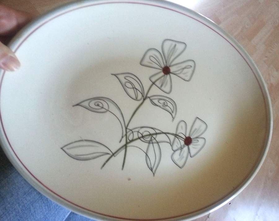 KNO1132 12" Oval Serving Platter by Edwin Knowles-1